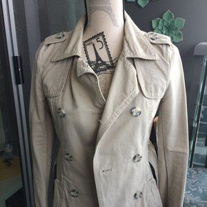 SOLD - Aeropostale - Short Trench Coat - XS